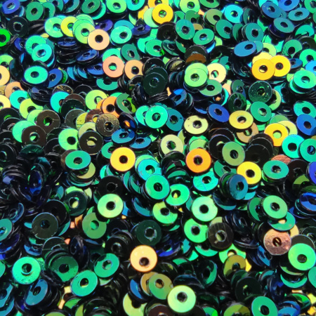 Пайетки Prince  Green Halographic CR40