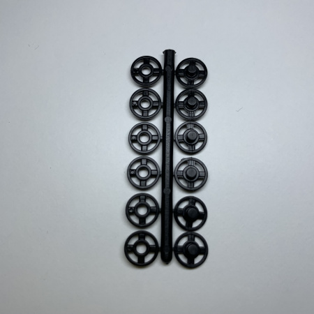 Кнопки пластиковые черные(Чехия)