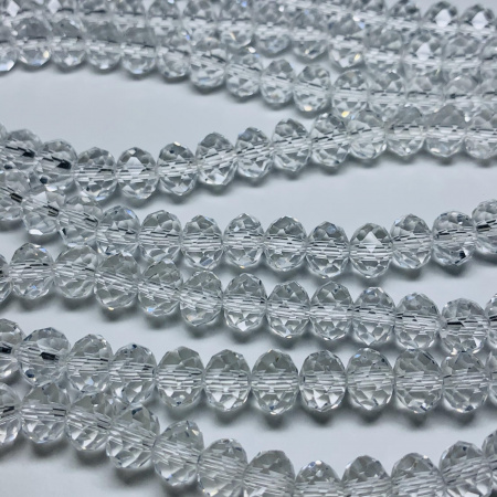 Бусины Рондели Crystal(Кристалл) стекло