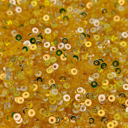 Пайетки Prince 2,5мм Citrine AB DIM 114