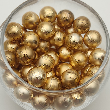Жемчуг Японский расписной Gold(Золото)