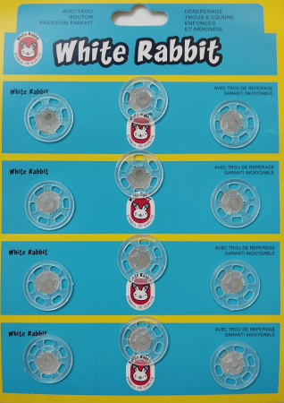 Кнопки пластиковые 20мм (прозрачные)