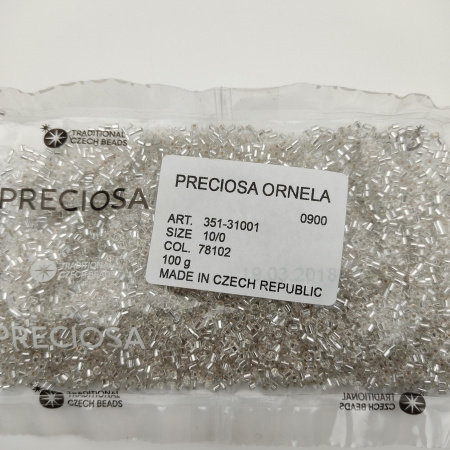 Бисер цилиндр Preciosa 10/0 ORNELA цв. 78102/351-31001(упаковка/100гр)