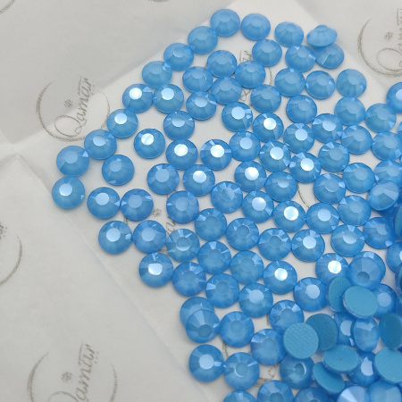 Стразы Qamar термо клеевые Glaze Aquamarine 20114 hot-fix