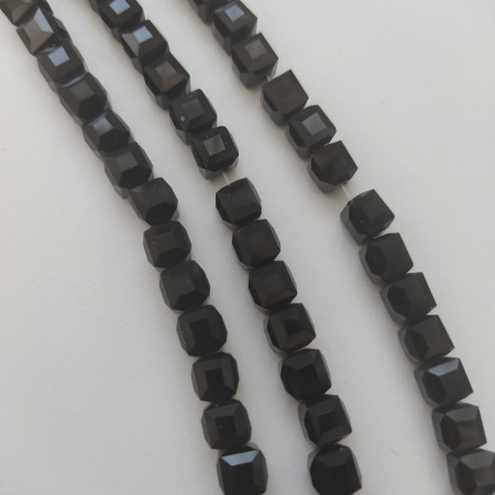 Бусины Квадраты Black(Черные)