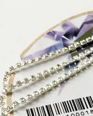 Страховая цепь Preciosa SS6 страз 2мм silver/crystal 