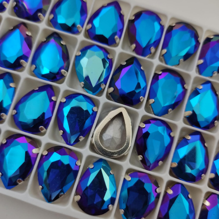 Sapphire AB Капли в металлической оправе 