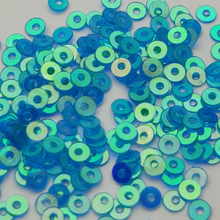 Пайетки Prince 3мм Indicolite Galographic RCF49D