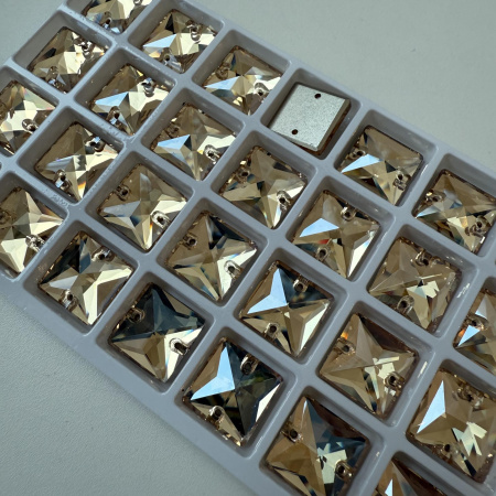 Стразы пришивные Square Golden Mirage sew-on