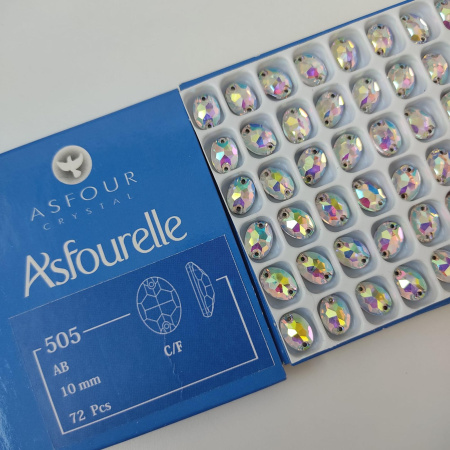 Crystal AB Овалы пришивные 