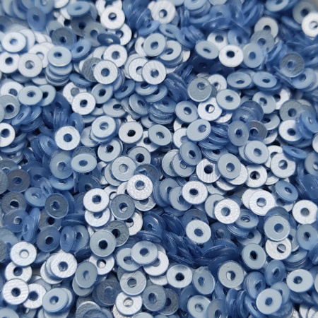 Пайетки Prince 3мм Jeans CKMT26L