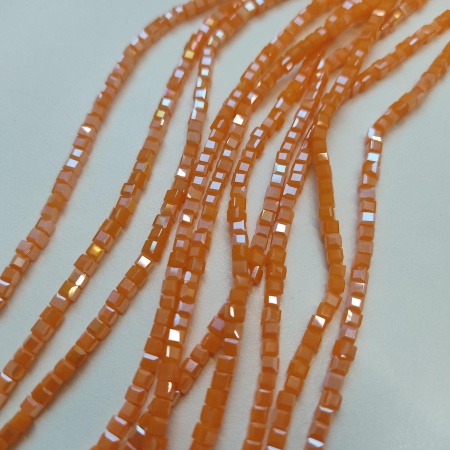 Бусины Квадраты 2mm Sun AB (длина нити 45см/185шт)