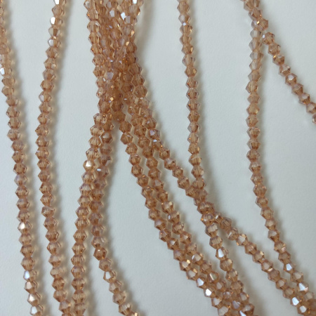 Биконусы Golden Shadow 3мм (на нити 165шт)