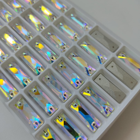 Стразы пришивные Baguette Crystal AB sew-on