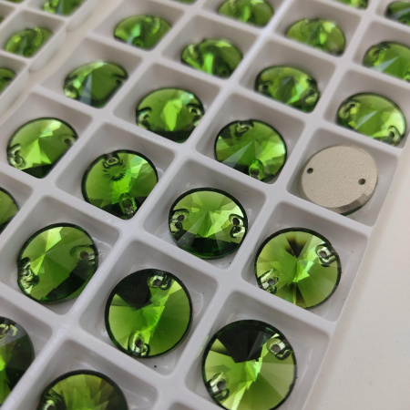 Стразы пришивные Qamar Rivoli Leaf Green sew-on 