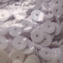 Пайетки Prince 5мм  Круглые матовые White 