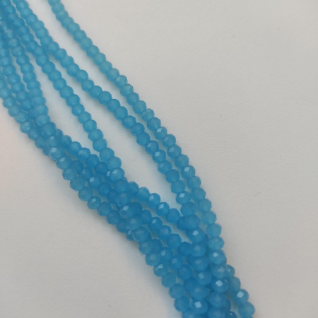 Бусины Рондели Матовые Бирюза(Бирюза) стекло